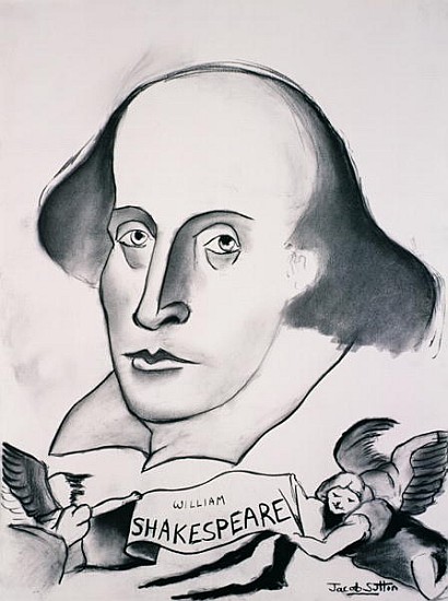 William Shakespeare (1564-1616) 1994 (charcoal on paper)  a Jacob  Sutton