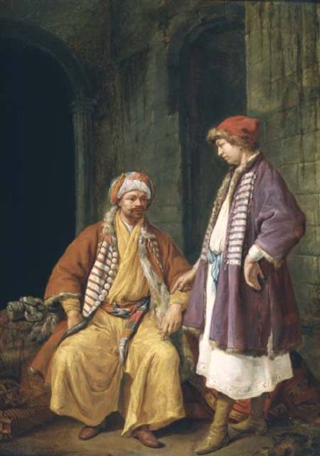 Two Merchants Conversing a Jacob Toorenvliet