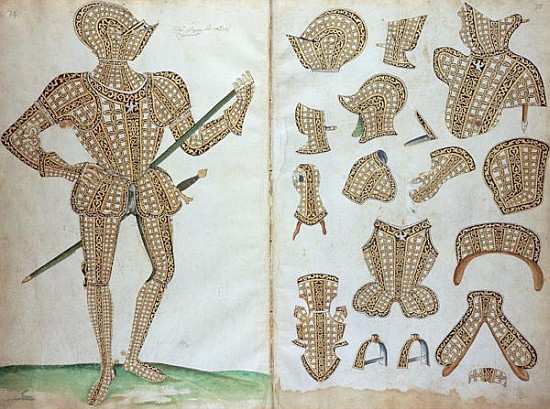Suit of Armour for Sir Henry Lee, from ''An Elizabethan Armourer''s Album'' a Jacobe Halder