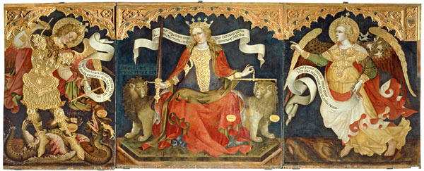 Fiore, Jacobello del traceable since 1394, died 1439. ''Justitia Triptych'', 1421. (Justitia with th a Jacobello del Fiore