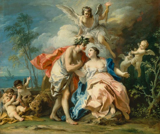 Bacchus and Ariadne a Jacopo Amigoni