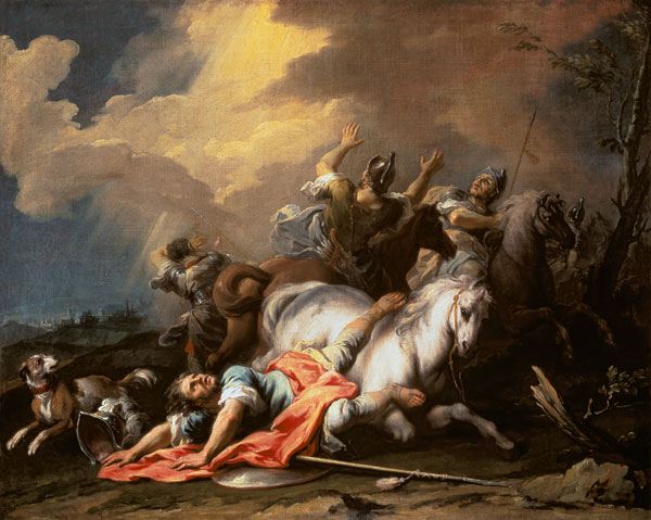 The conversion of the Saulus. a Jacopo Amigoni