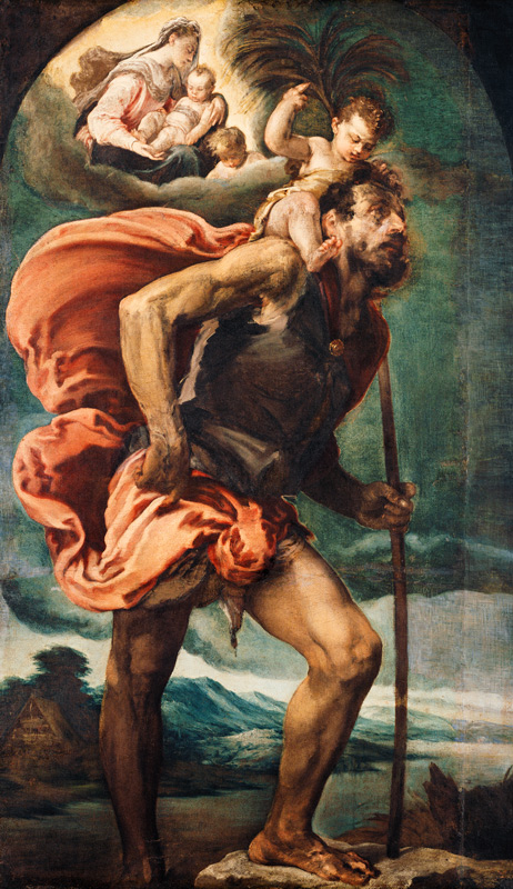 Saint Christopher a Jacopo Bassano