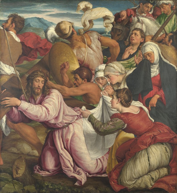 The Way to Calvary a Jacopo Bassano