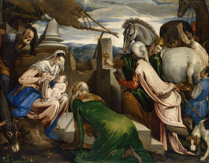 The Adoration of the Magi a Jacopo Bassano