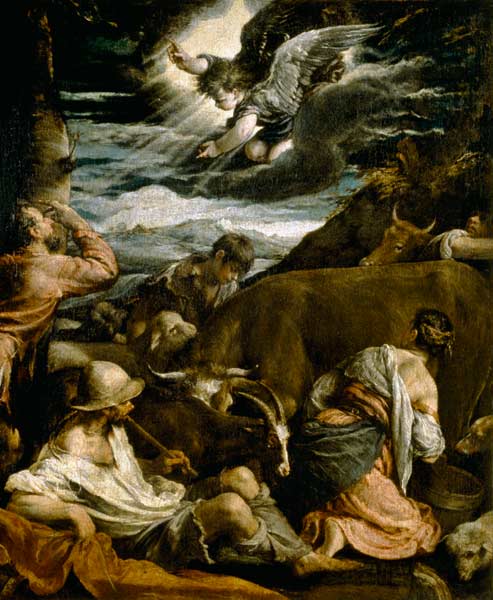 The Annunciation to the Shepherds a Jacopo Bassano