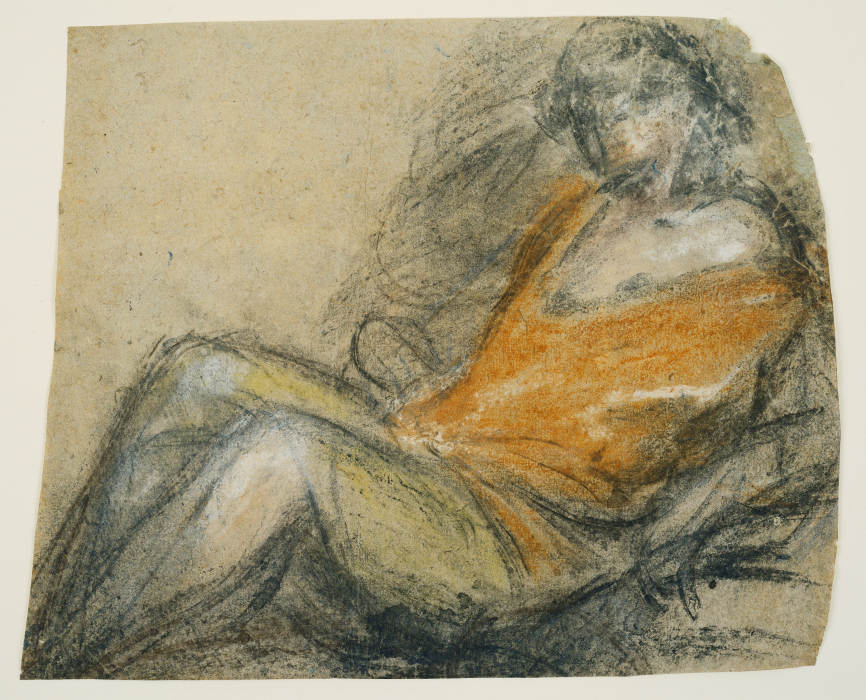Study of a Recumbent Figure a Jacopo Bassano
