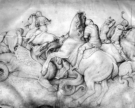 Battle against dragons a Jacopo Bellini