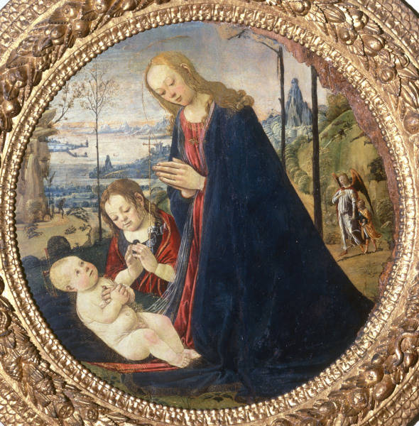 J.del Sellaio / Mary Worship.Child / Ptg a Jacopo del Sellaio
