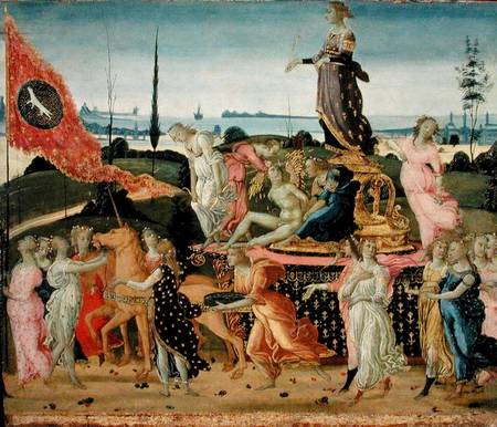 Triumph of Chastity a Jacopo del Sellaio