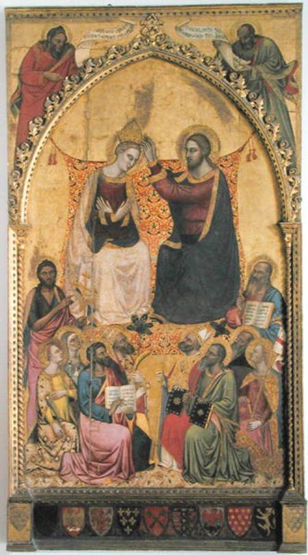 The Coronation of the Virgin with Saints and Prophets a Jacopo di Cione Orcagna