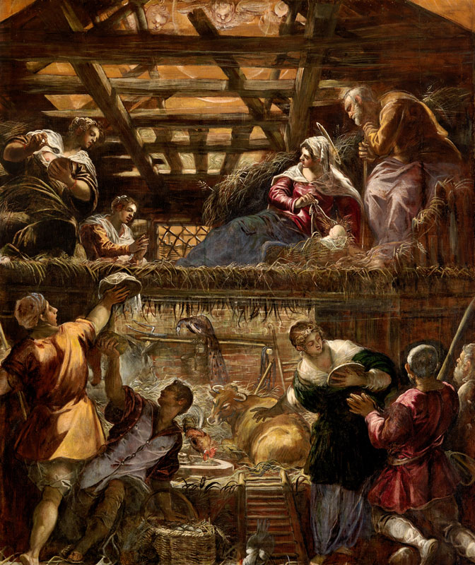 Birth of Christ / Tintoretto / c.1576/81 a Jacopo Robusti Tintoretto