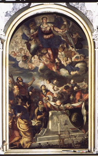 Assumption of Mary / Tintoretto / c.1555 a Jacopo Robusti Tintoretto