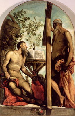 St. Andrew and St. Jerome a Jacopo Robusti Tintoretto