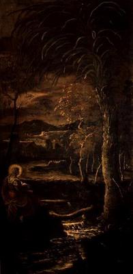 St. Mary of Egypt in the Wilderness a Jacopo Robusti Tintoretto