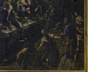 Tintoretto, Abendmahl, Ausschnitt