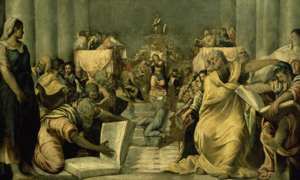Tintoretto / Jesus in the Temple a Jacopo Robusti Tintoretto