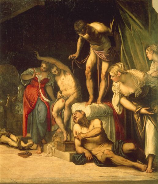 Tintoretto / Roche healing the Sick a Jacopo Robusti Tintoretto