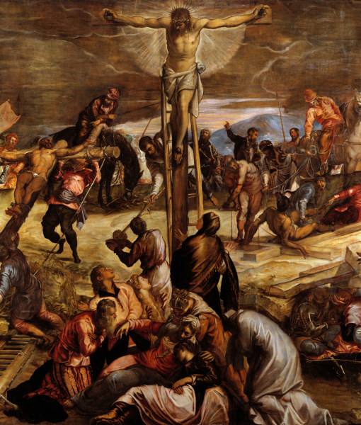 Tintoretto, Crucifixion, Detail a Jacopo Robusti Tintoretto
