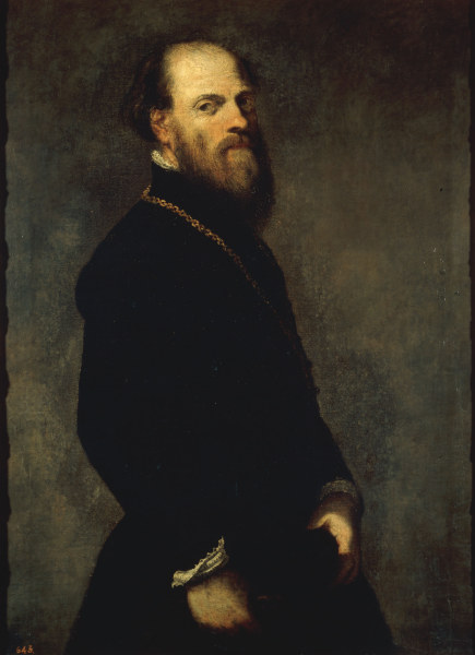 Tintoretto, Nobleman with Gold Chain a Jacopo Robusti Tintoretto