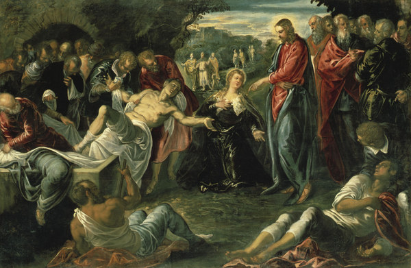 Tintoretto, Raising of Lazarus a Jacopo Robusti Tintoretto