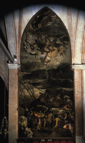 Tintoretto, Worship of Golden Calf a Jacopo Robusti Tintoretto