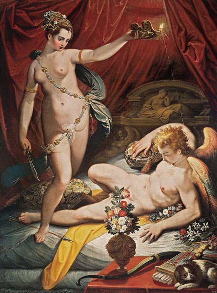 Amor and Psyche a Jacopo Zucchi
