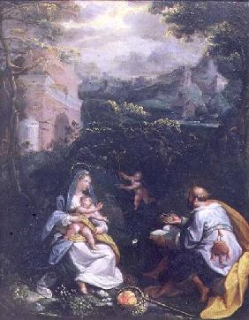 Rest on the Flight into Egypt (panel)