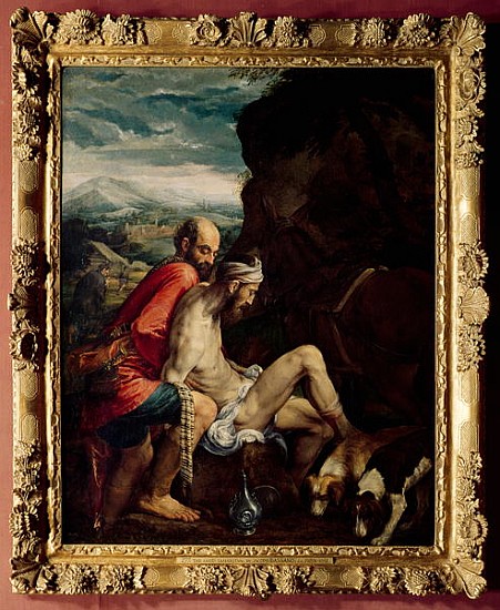 The Good Samaritan, c.1550-70 a Jacopo (Jacopo da Ponte) Bassano