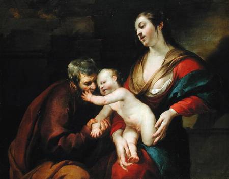 The Holy Family a Jacques Blanchard