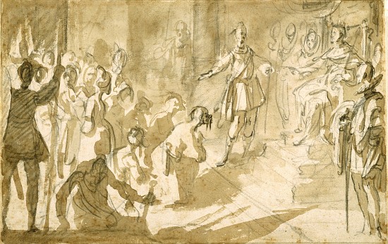 Admiral Inghirami presenting Turkish prisoners to King Ferdinand I of Tuscany a Jacques Callot