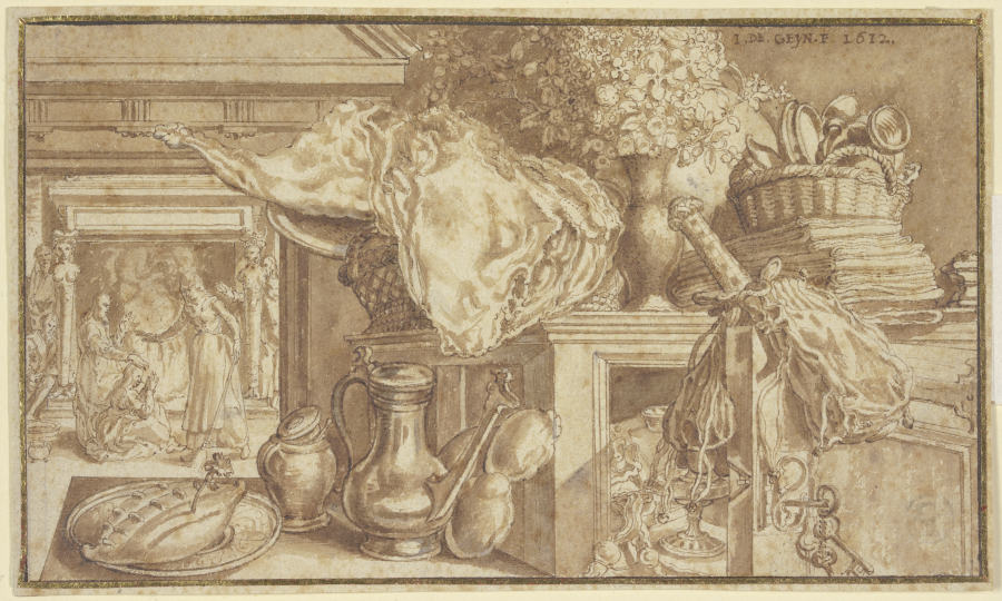 A kitchen still life a Jacques de Gheyn II