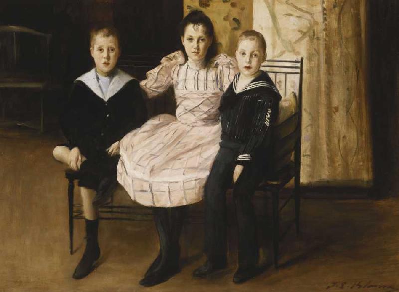 Henry Bernstein mit seinen Geschwistern a Jacques-Emile Blanche