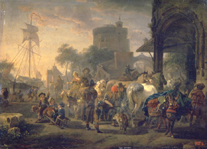 Pferdemarkt a Jacques François J. Swebach