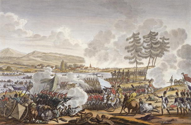 The Battle of Friedland, 14 June 1807, engraved by Francois Pigeot (b.1775) (aquatint) a Jacques Francois Joseph Swebach