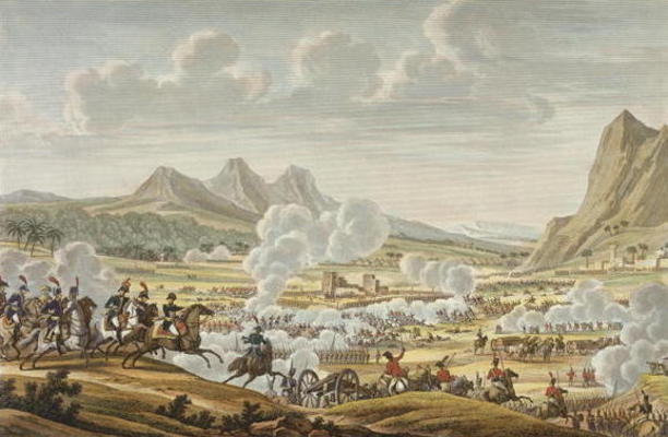 The Battle of Mount Tabor, 27 Ventose, Year 7 (17 February 1799) engraved by Louis Francois Couche ( a Jacques Francois Joseph Swebach