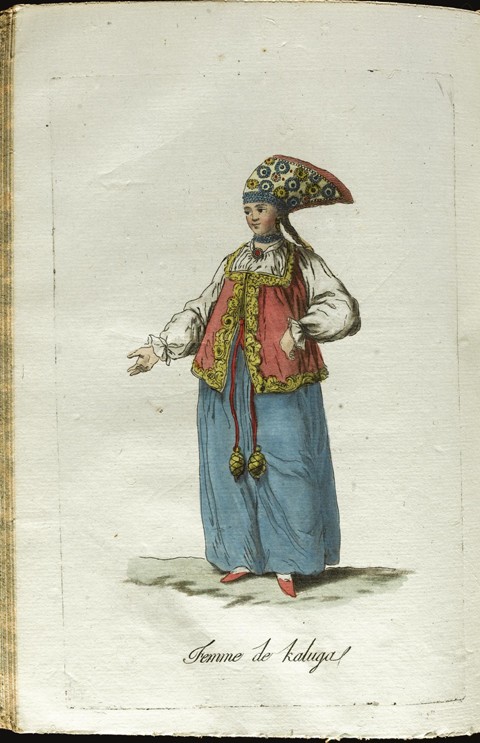 A Maiden from Kaluga in Festive Dress a Jacques Grasset de Saint-Sauveur