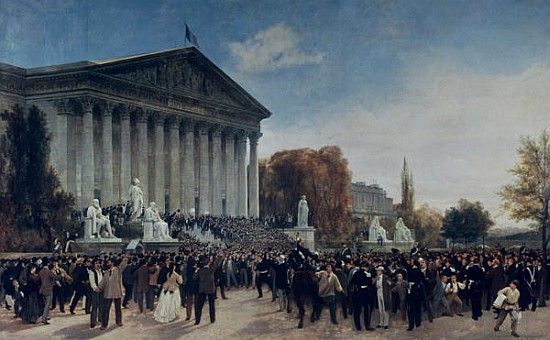 The Palais du Corps Legislatif after the Last Sitting on 4th September 1870 a Jacques Guiaud