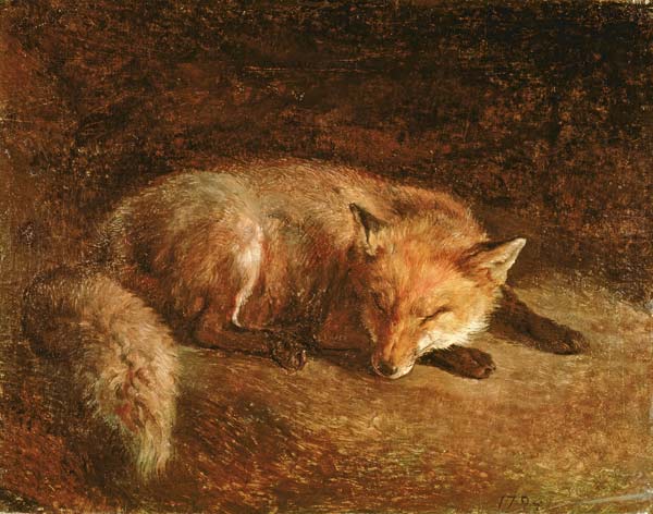 Sleeping Fox a Jacques-Laurent Agasse