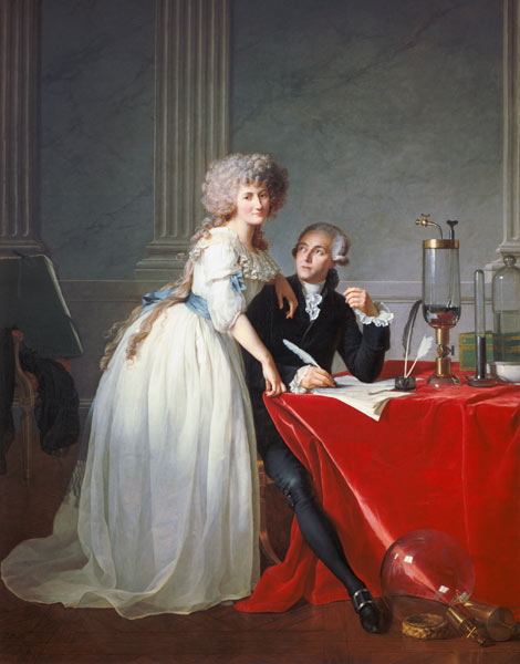 Antoine Laurent de Lavoisier and his wive a Jacques Louis David