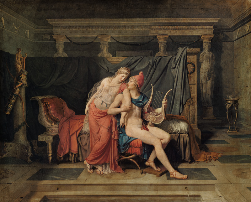 The love of Paris and Helena. a Jacques Louis David