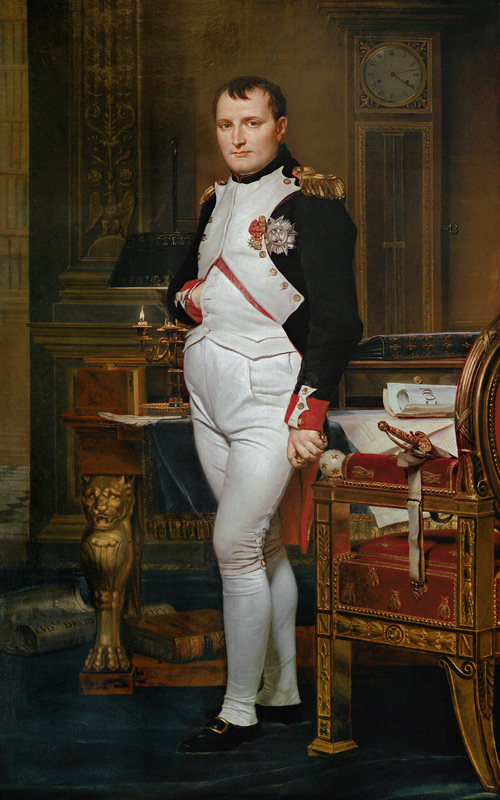 Napoleon Bonaparte (1769-1821) in his Study at the Tuileries a Jacques Louis David