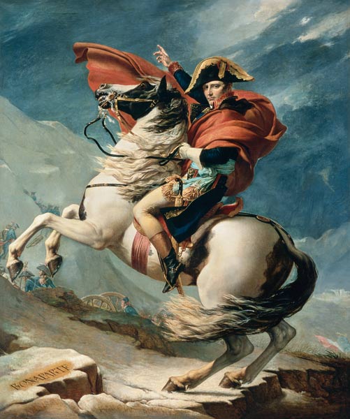 Napoleon Crossing the Alps on 20th May 1800 a Jacques Louis David