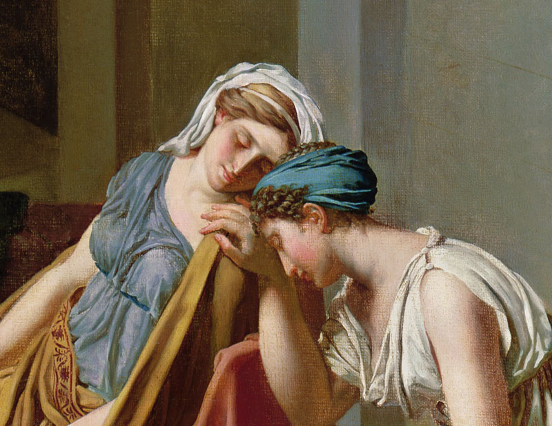 The Oath of Horatii, 1784 (detail of 2290) a Jacques Louis David
