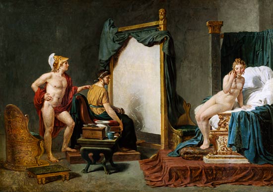 Apelles Painting Campaspe in the Presence of Alexander the Great (356-323 BC) a Jacques Louis David