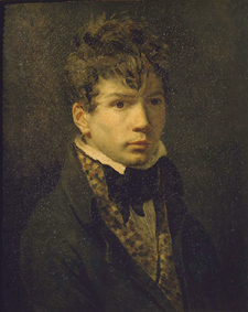 Ritratto di un giovane uomo, certamente un autoritratto di Ingres a Jacques Louis David