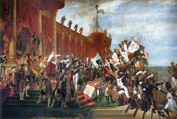 Der Eid der Armee auf den Kaiser nach der Verteilung der Adler a Jacques Louis David