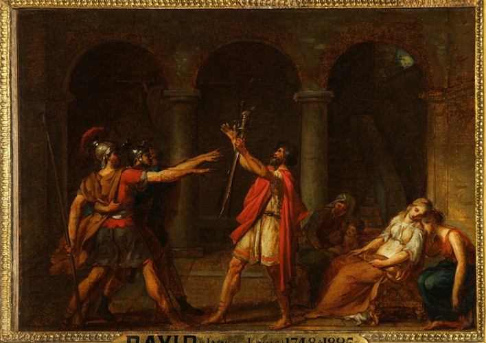 The Oath of the Horatii (Study) a Jacques Louis David
