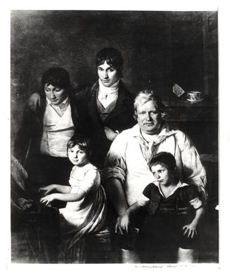 Family Portrait, formerly known as Michel Gerard (1737-1815) member of the Convention, with his Fami a Jacques Louis David