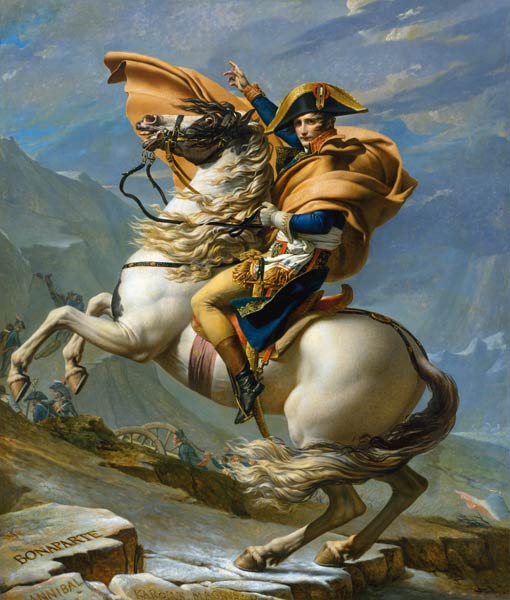 Napoleon in the Alps / David / 1800 a Jacques Louis David